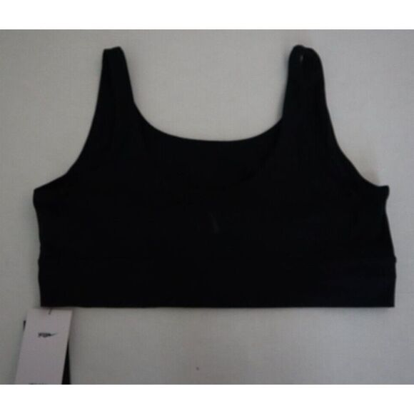 Nike Yoga DX3919 Women's Plus Sz 1X Black Dri-Fit Tight Fit Training Sports Bra - Picture 1 of 7